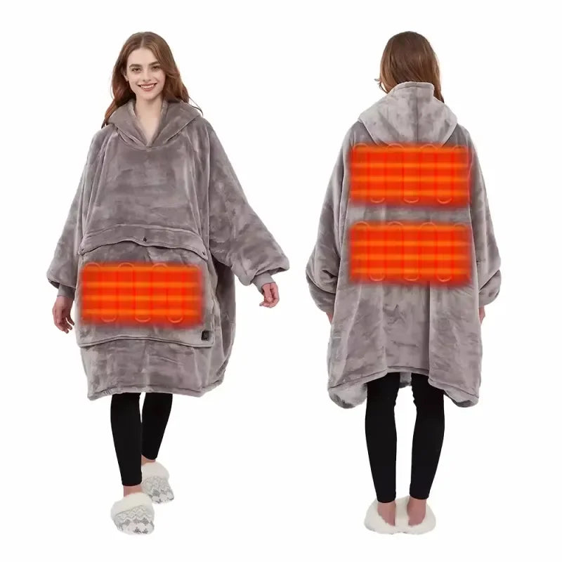 Wearable Heated Blanket Hoodie