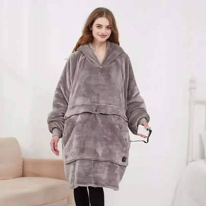Wearable Heated Blanket Hoodie