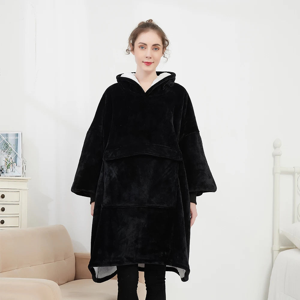 Wearable Heated Blanket Hoodie