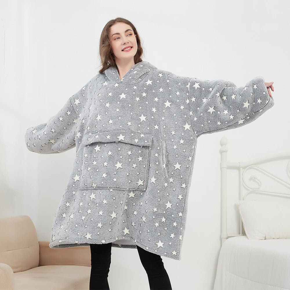 Wearable Heated Blanket Hoodie